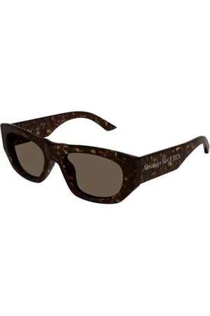 Alexander McQueen Tilbehør, unisex, Brun, 54 MM, Autentiske Briller med Topkvalitet