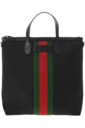 Gucci Pre-owned, Dame, Sort, ONE SIZE, Uld, Pre-owned Canvas gucci-tasker