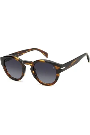 DB EYEWEAR BY DAVID BECKHAM Tilbehør, Herre, Brun, 49 MM, Autentiske DB 7110/S EX4 Solbriller
