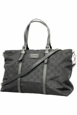Gucci Pre-owned, Dame, Sort, ONE SIZE, Nylon, Pre-owned nylon gucci-tasker