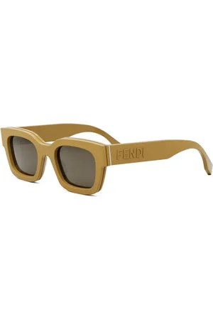 Fendi Tilbehør, Herre, Brun, 50 MM, Autentiske Signature Briller af Premium Kvalitet