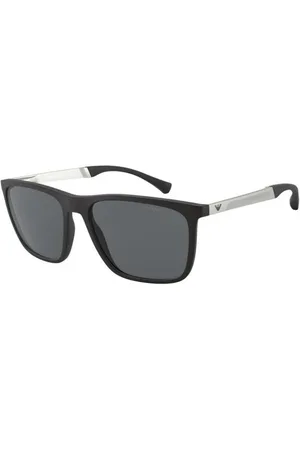 Emporio Armani Tilbehør, Herre, Sort, 59 MM, Ægte Briller med Topkvalitetsservice