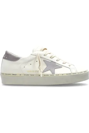 Golden Goose Sko, Dame, Hvid, 35 EU, Læder, Sportsko Hi Star Classic Med Liste