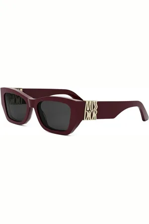 Dior Tilbehør, unisex, Rød, 55 MM, Uld, Autentiske Stilfulde Briller med Topkvalitet