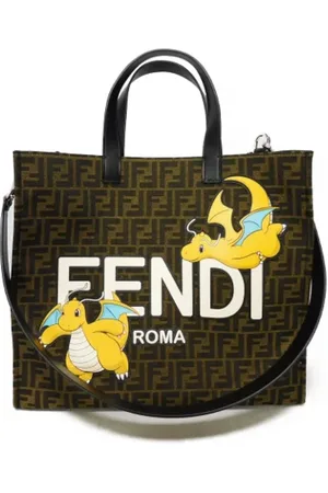 Fendi Pre-owned, Dame, Grøn, ONE SIZE, Uld, Pre-owned Canvas totes