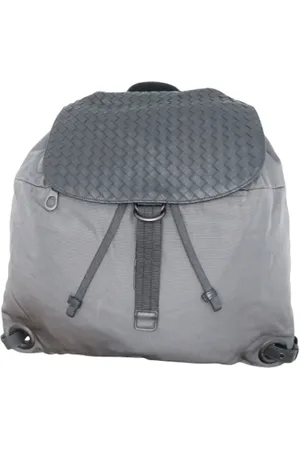 Bottega Veneta Pre-owned, Dame, Grå, ONE SIZE, Tyl, Pre-owned Stof rygsaekke