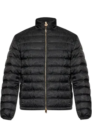 VERSACE Jakke, Herre, Sort, 2XL, Uld, Dunjakke med ståkrave