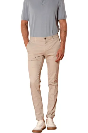 Masons Bukser, Herre, , L, Bomuld, Slim Fit Chino Bukser i Pima Bomuld