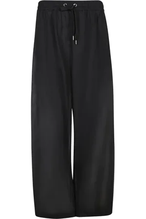 Brunello Cucinelli Bukser, Dame, Sort, 2XS, Bomuld, Sorte Brede Bomuldsbukser