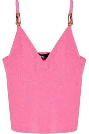 VERSACE Top, Dame, Lyserød, 2XS, Polyester, Top med stropper