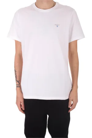 Barbour Top, Herre, Hvid, XL, Bomuld, Hvid Logo Front T-shirt Polos