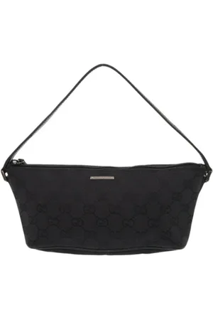 Gucci Pre-owned, Dame, Sort, ONE SIZE, Tyl, Pre-owned Canvas gucci-tasker
