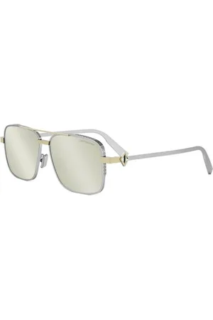 Dior Tilbehør, unisex, Gul, 58 MM, Diamantbriller - Premium Kvalitet Briller