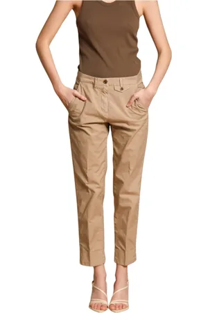 Masons Bukser, Dame, , S, Bomuld, Khaki Gulerodspasform Chino Bukser
