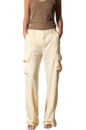 Masons Bukser, Dame, Gul, 2XS, Victoria Cargo Bukser Straight Fit