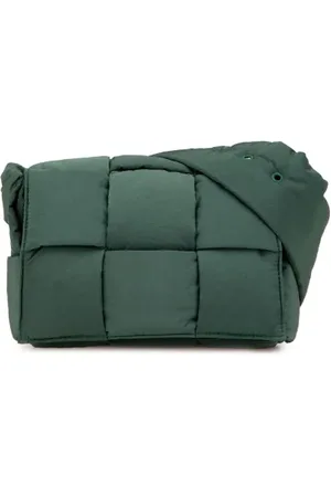 Bottega Veneta Pre-owned, Dame, Grøn, ONE SIZE, Uld, Pre-owned Plast crossbody-tasker
