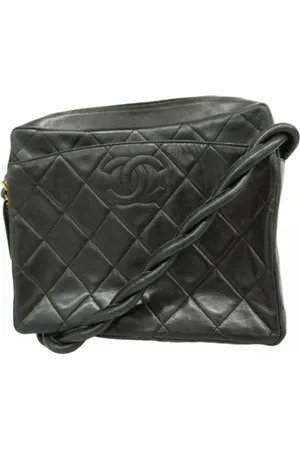 CHANEL Pre-owned, Dame, Sort, ONE SIZE, Uld, Pre-owned Canvas chanel-tasker