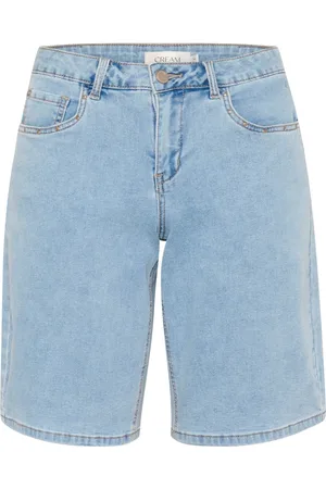 Cream Shorts, Dame, Blå, W34, Denim, Blå Denim Shorts Coco Fit Knickers