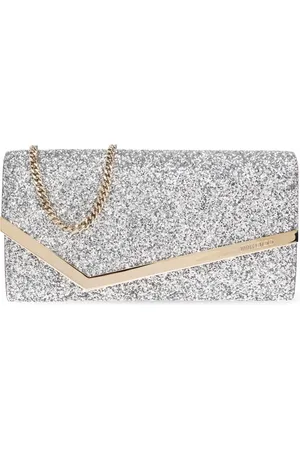 Jimmy Choo Taske, Dame, Grå, ONE SIZE, Uld, Clutch Emmia