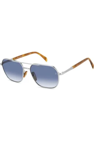 DB EYEWEAR BY DAVID BECKHAM Tilbehør, Herre, Brun, 59 MM, Uld, Autentiske Stilfulde Solbriller, Premium Kvalitet