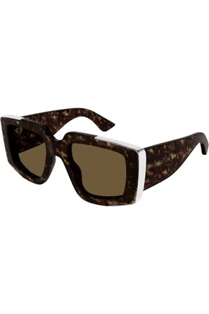 Alexander McQueen Tilbehør, unisex, Brun, 51 MM, Brun Havana Solbriller Am0446S 002