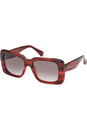 Max Mara Tilbehør, Dame, Rød, 53 MM, Rød Gradient Røg Solbriller Glimpse3