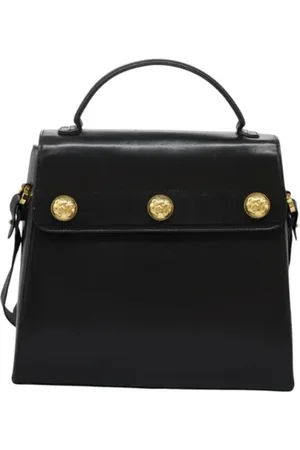 Salvatore Ferragamo Pre-owned, Dame, Sort, ONE SIZE, Uld, Pre-owned Laeder hndtasker