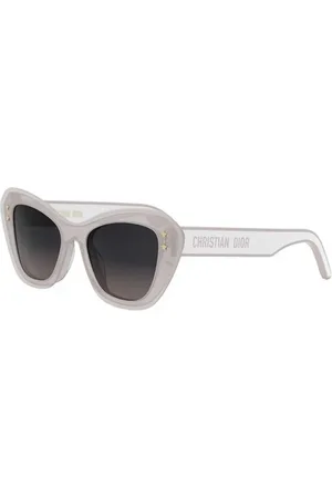 Dior Tilbehør, unisex, Hvid, 52 MM, Uld, Stilfulde Briller med Topkvalitet