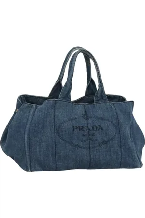 Prada Pre-owned, Dame, Blå, ONE SIZE, Denim, Pre-owned Denim prada-tasker