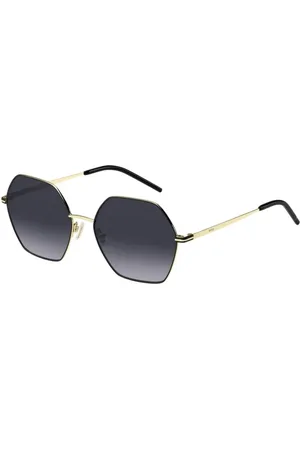 HUGO BOSS Tilbehør, Dame, Gul, 57 MM, Uld, Stilfulde solbriller med premium kvalitet