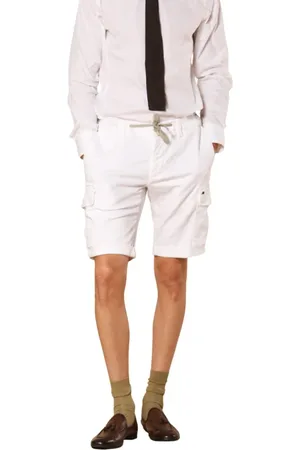Masons Shorts, Herre, Hvid, M, Bomuld, Hvide Cargo Jogger Bermuda Shorts