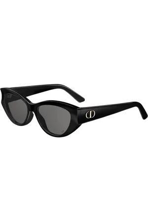 Dior Tilbehør, Dame, Sort, 53 MM, Autentiske Glow Solbriller med Topkvalitet