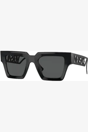 VERSACE Tilbehør, unisex, Sort, 50 MM, Sorte solbriller med model Ve4431