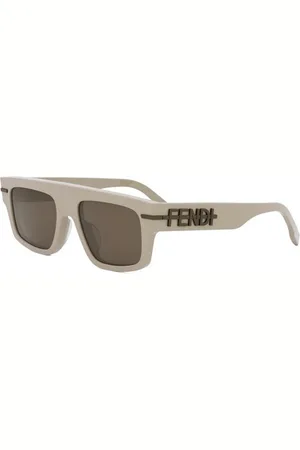 Fendi Tilbehør, Herre, Brun, 54 MM, Ægte graphy Briller med Topkvalitet