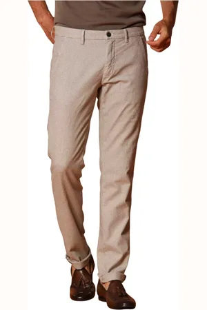 Masons Bukser, Herre, Grå, 2XL, Bomuld, Houndstooth Chino Bukser Regular Fit