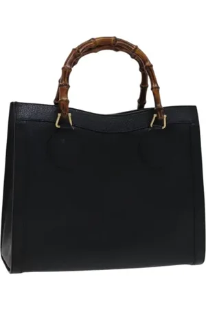 Gucci Pre-owned, Dame, Sort, ONE SIZE, Tyl, Pre-owned Laeder gucci-tasker
