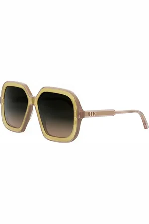 Dior Tilbehør, unisex, Gul, 53 MM, Uld, Stilfulde Highlight Briller