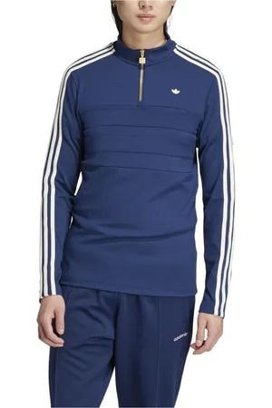 adidas Sport, Herre, Blå, S, Polyester, Premium Quarter-Zip Top