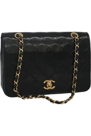 CHANEL Pre-owned, Dame, Sort, ONE SIZE, Uld, Pre-owned Laeder chanel-tasker