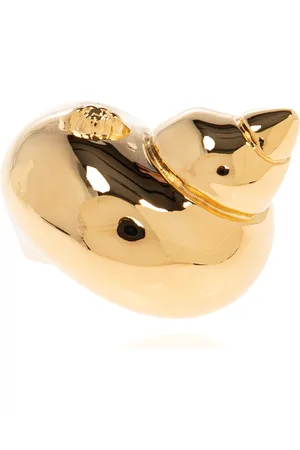 VERSACE Tilbehør, Dame, Gul, 50 MM, Uld, Skal motiv ring