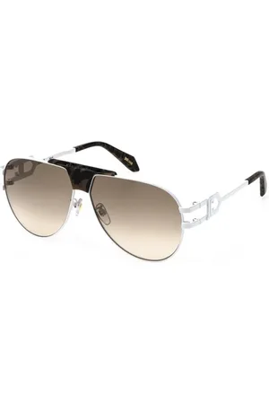 Roberto Cavalli Tilbehør, unisex, Hvid, 62 MM, Brun Gradient Solbriller Hvid Mælk Ramme
