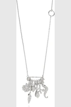 VERSACE Tilbehør, unisex, Grå, ONE SIZE, Uld, Halskæde med charms