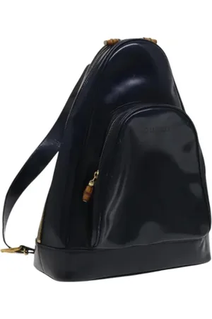 Gucci Pre-owned, Dame, Blå, ONE SIZE, Uld, Pre-owned Laeder gucci-tasker