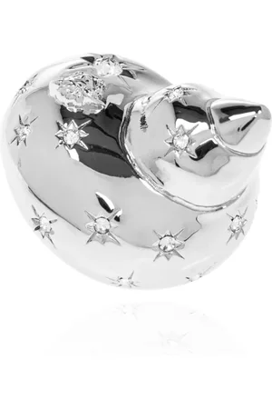 VERSACE Tilbehør, Dame, Grå, 54 MM, Ring med skalmotiv
