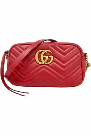 Gucci Pre-owned, Dame, Rød, ONE SIZE, Uld, Pre-owned Laeder gucci-tasker