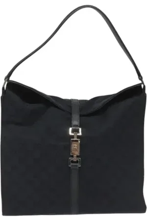 Gucci Pre-owned, Dame, Blå, ONE SIZE, Uld, Pre-owned Canvas gucci-tasker