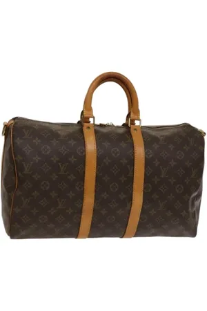 LOUIS VUITTON Pre-owned, Dame, Brun, ONE SIZE, Uld, Pre-owned canvas tasker