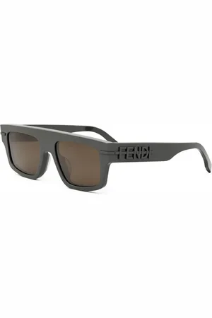 Fendi Tilbehør, unisex, Brun, 54 MM, Uld, Autentiske Stilfulde Solbriller med Topkvalitet