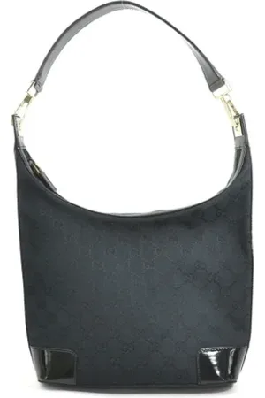Gucci Pre-owned, Dame, Sort, ONE SIZE, Uld, Pre-owned Canvas gucci-tasker