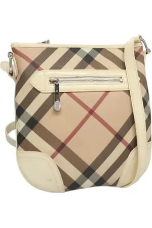 Burberry Pre-owned, Dame, , ONE SIZE, Uld, Pre-owned Laeder skuldertasker